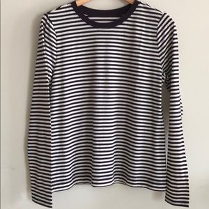 Loft...purple, Medium striped long-sleeved t-shirt (1)